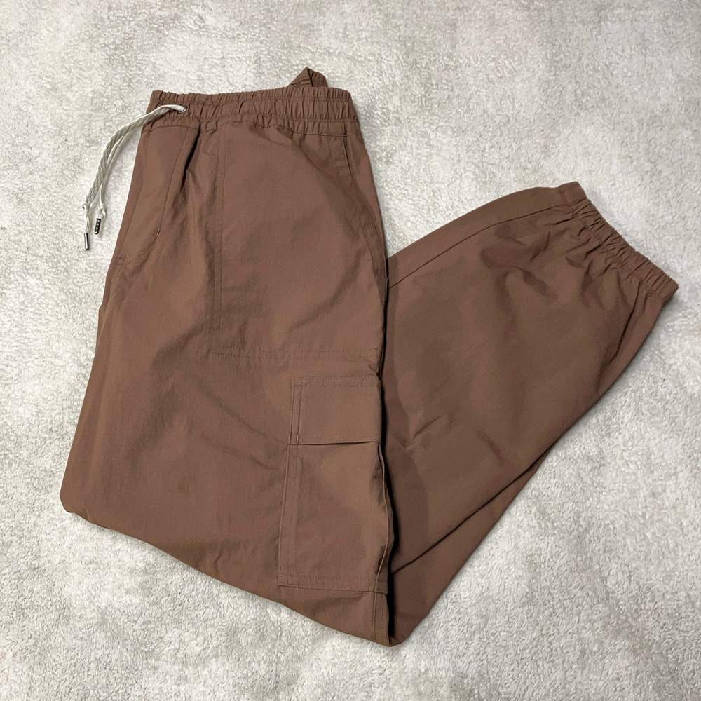 Vuori Birch Jogger Pants Brown Quick Dry Hiking Athleisure VW4103 Womens L